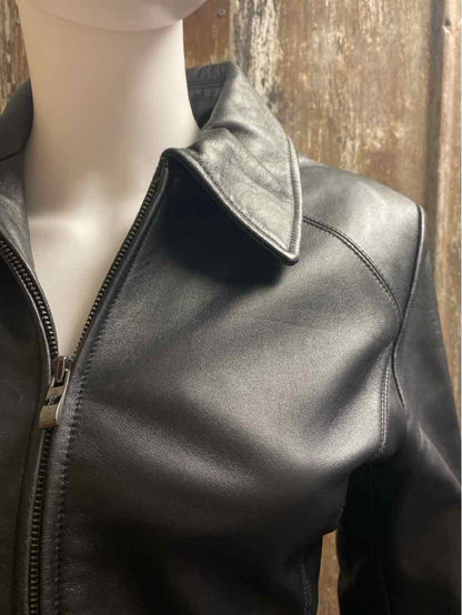 M. Julian Size small Black Leather Jacket