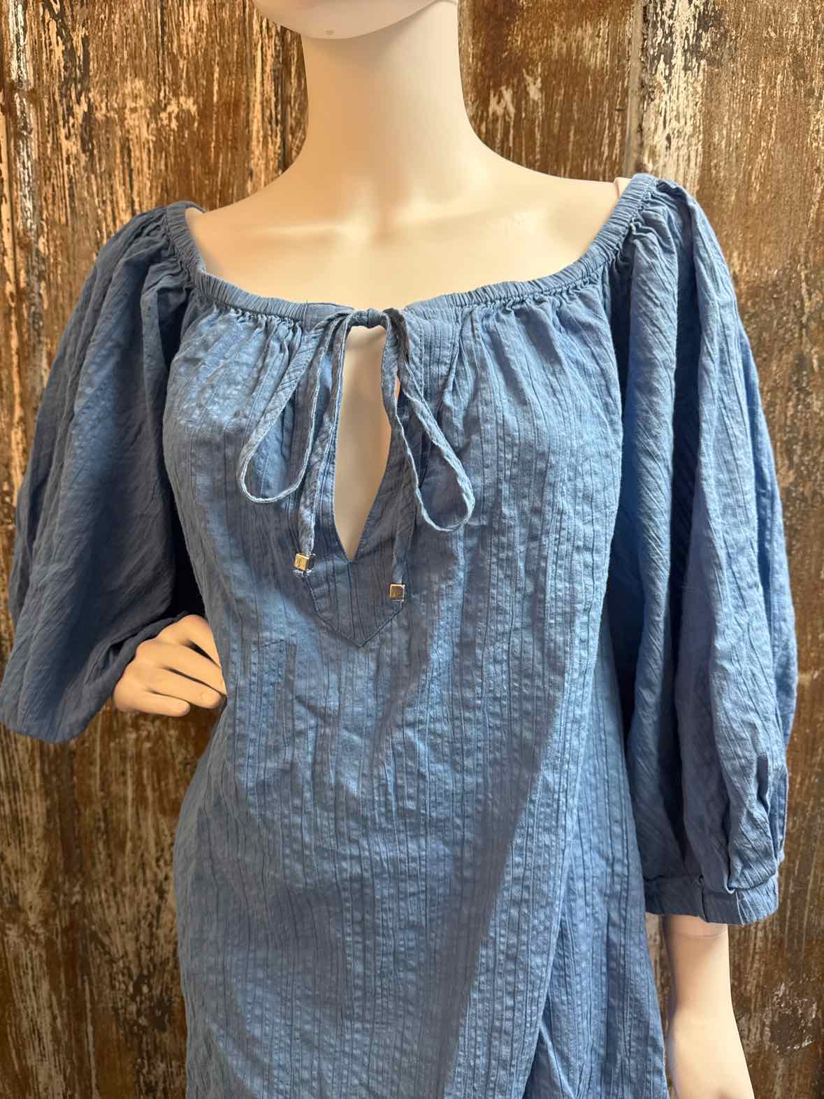 Anthropologie Size Large Blue Dress