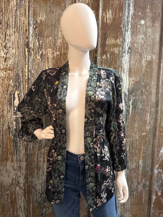 allsaints Size 0 (extra small) Green Print Jacket