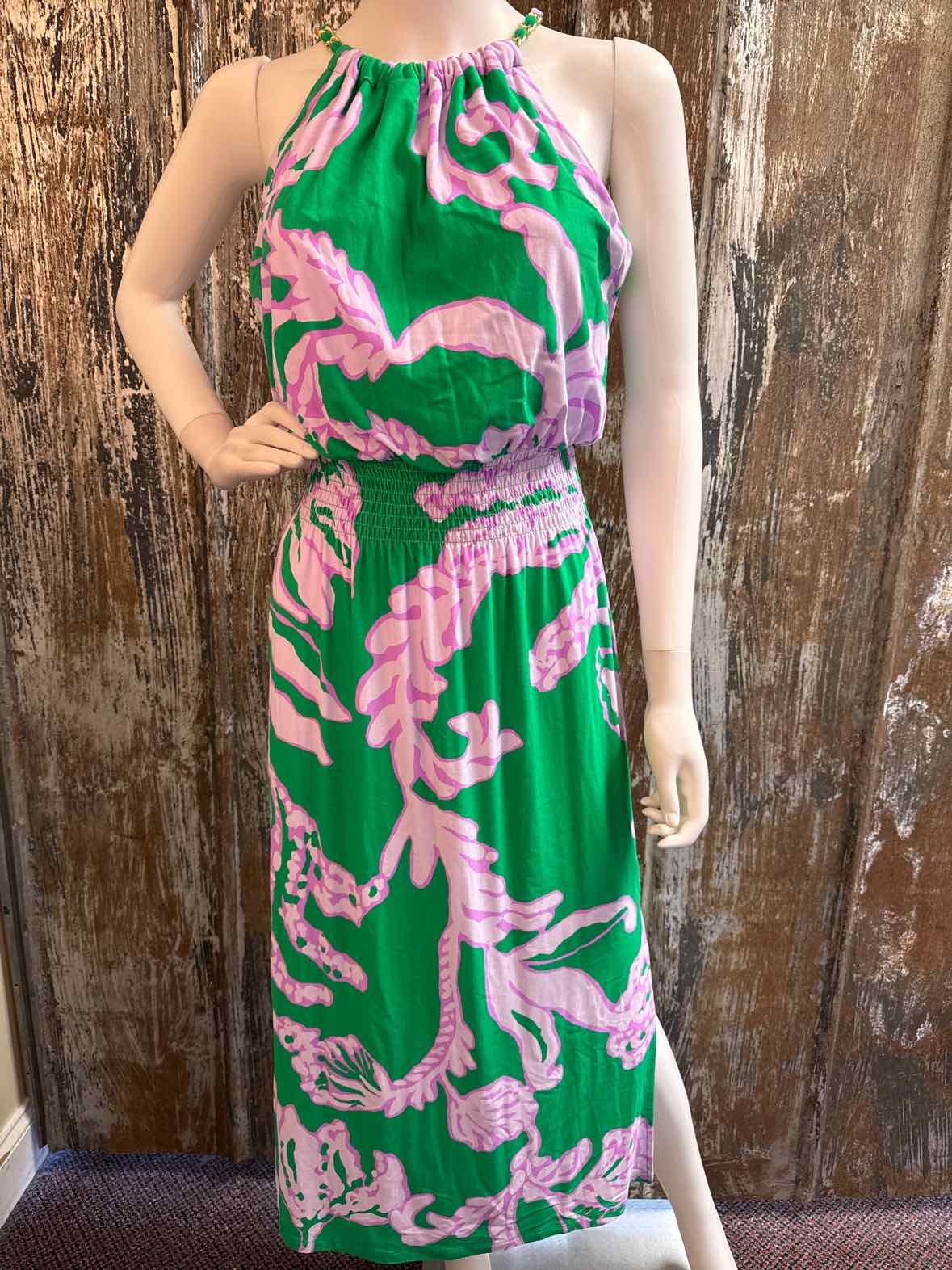 Lilly Pulitzer Size small Green & Purple Print Dress