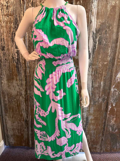 Lilly Pulitzer Size small Green & Purple Print Dress