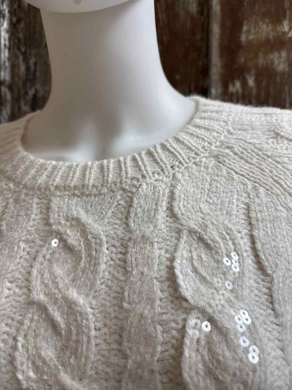 Christopher & Banks Size Medium White Sweater