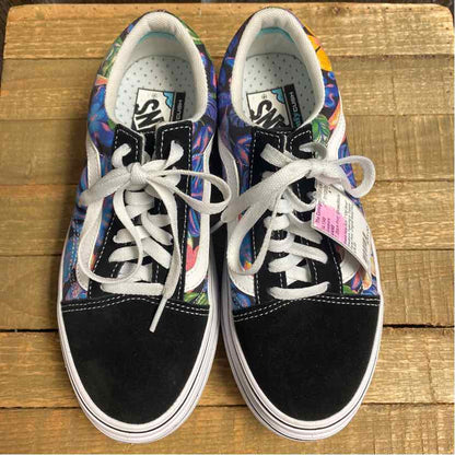 VANS 7 Black Print Sneakers