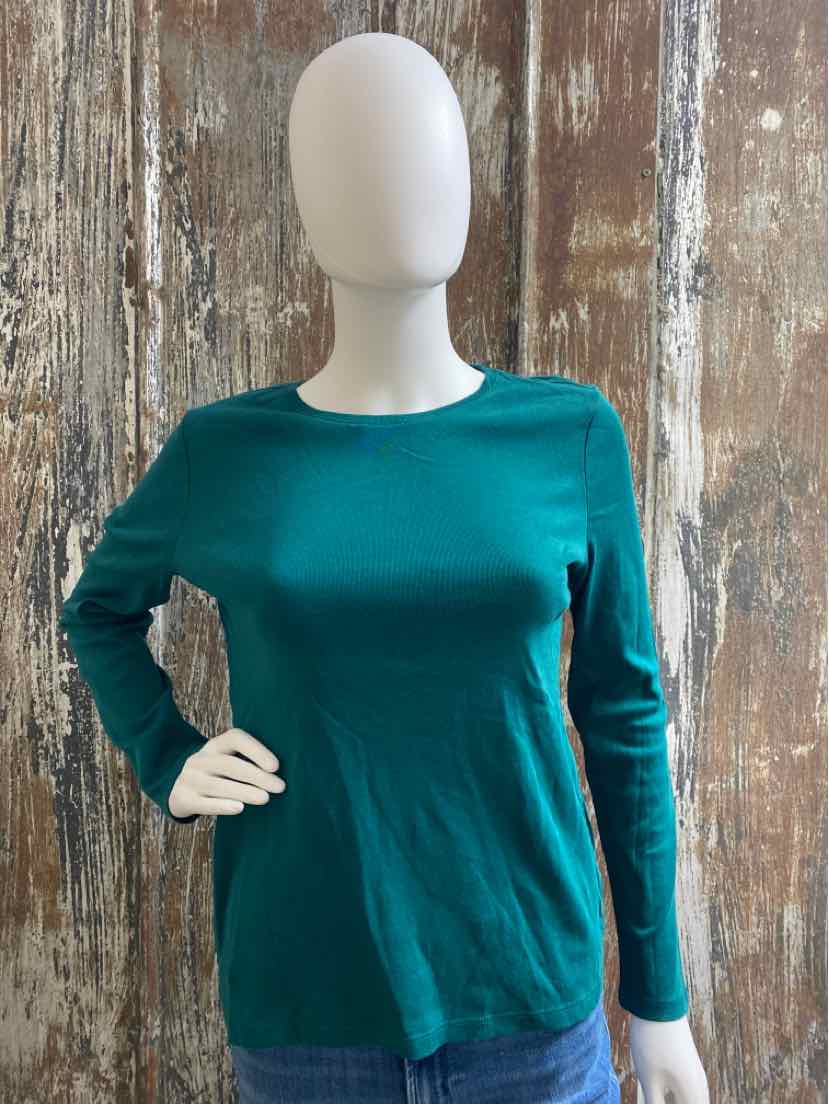 Talbot's Size Medium Petite Green T-shirt