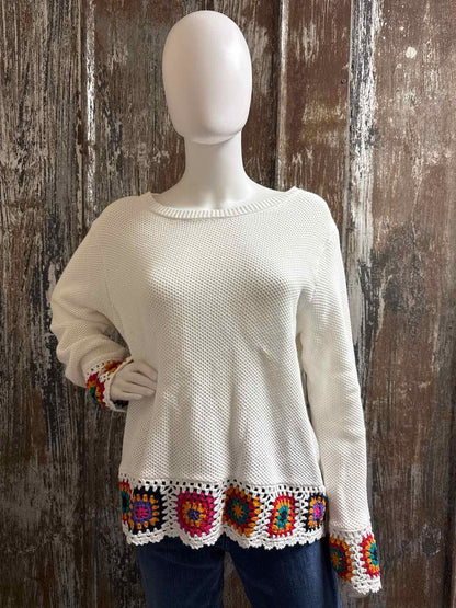 Joseph A. Size Extra Large White Sweater