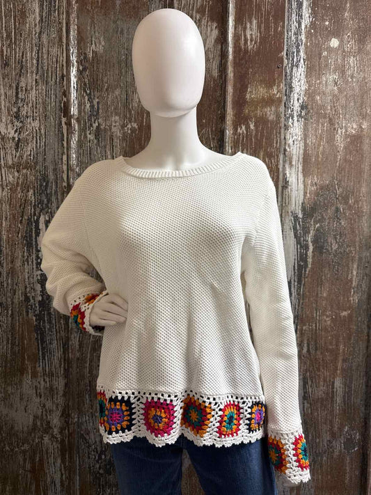 Joseph A. Size Extra Large White Sweater