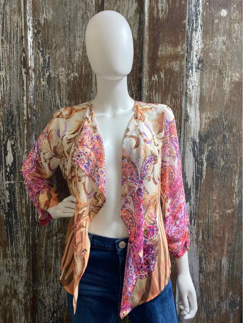 Chico's Size small pink print Jacket