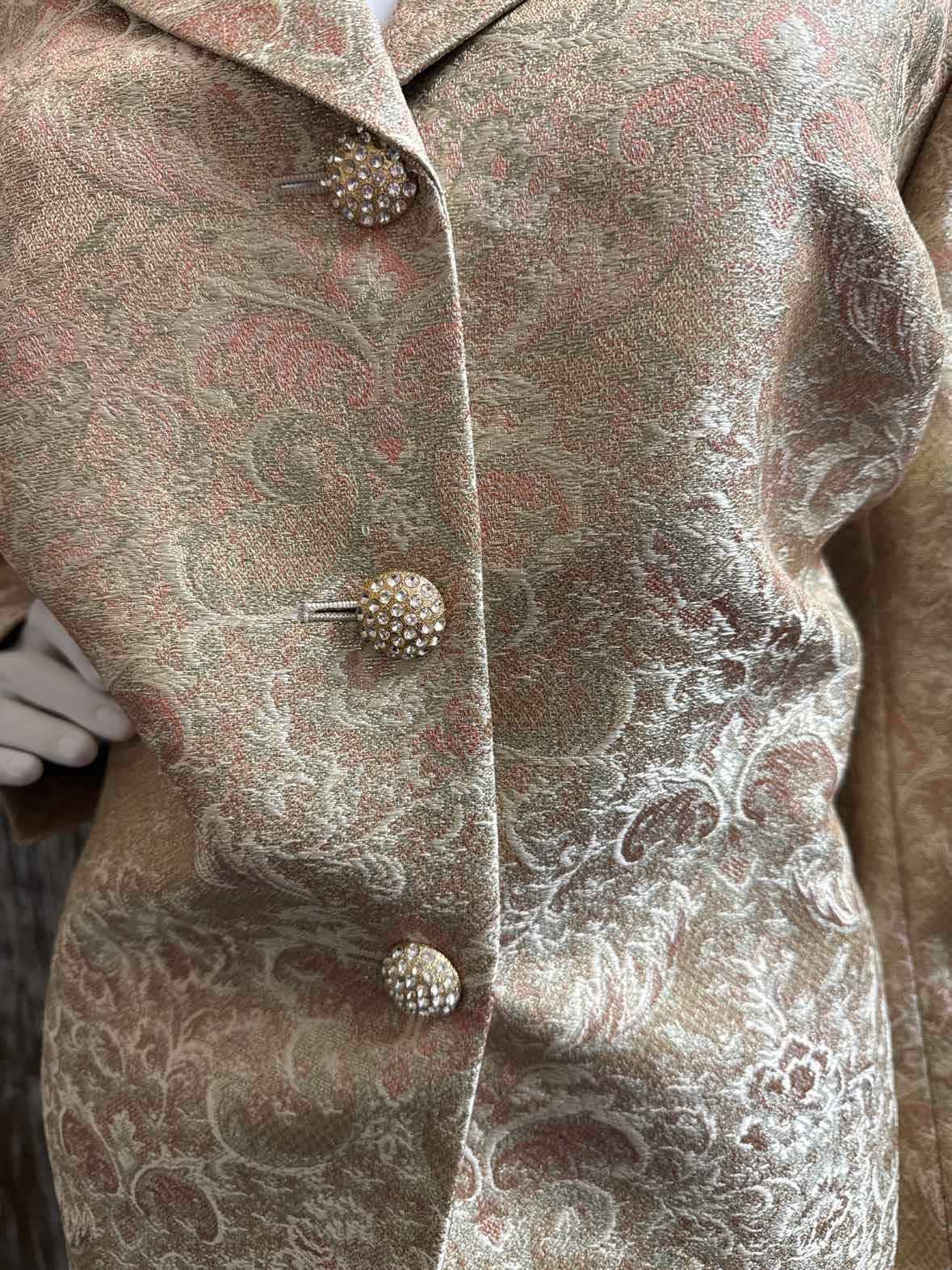 Kasper Size 16 (Extra Large) Gold 2 Piece Suit