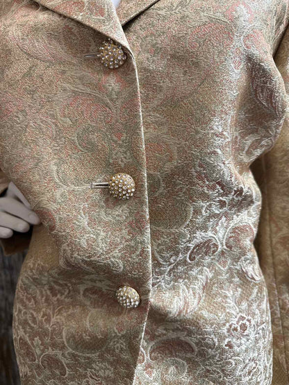 Kasper Size 16 (Extra Large) Gold 2 Piece Suit