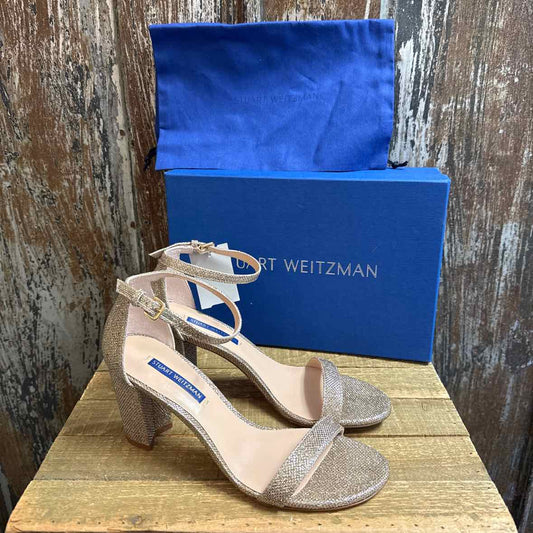 Stuart Weitzman 8 Gold Shoes