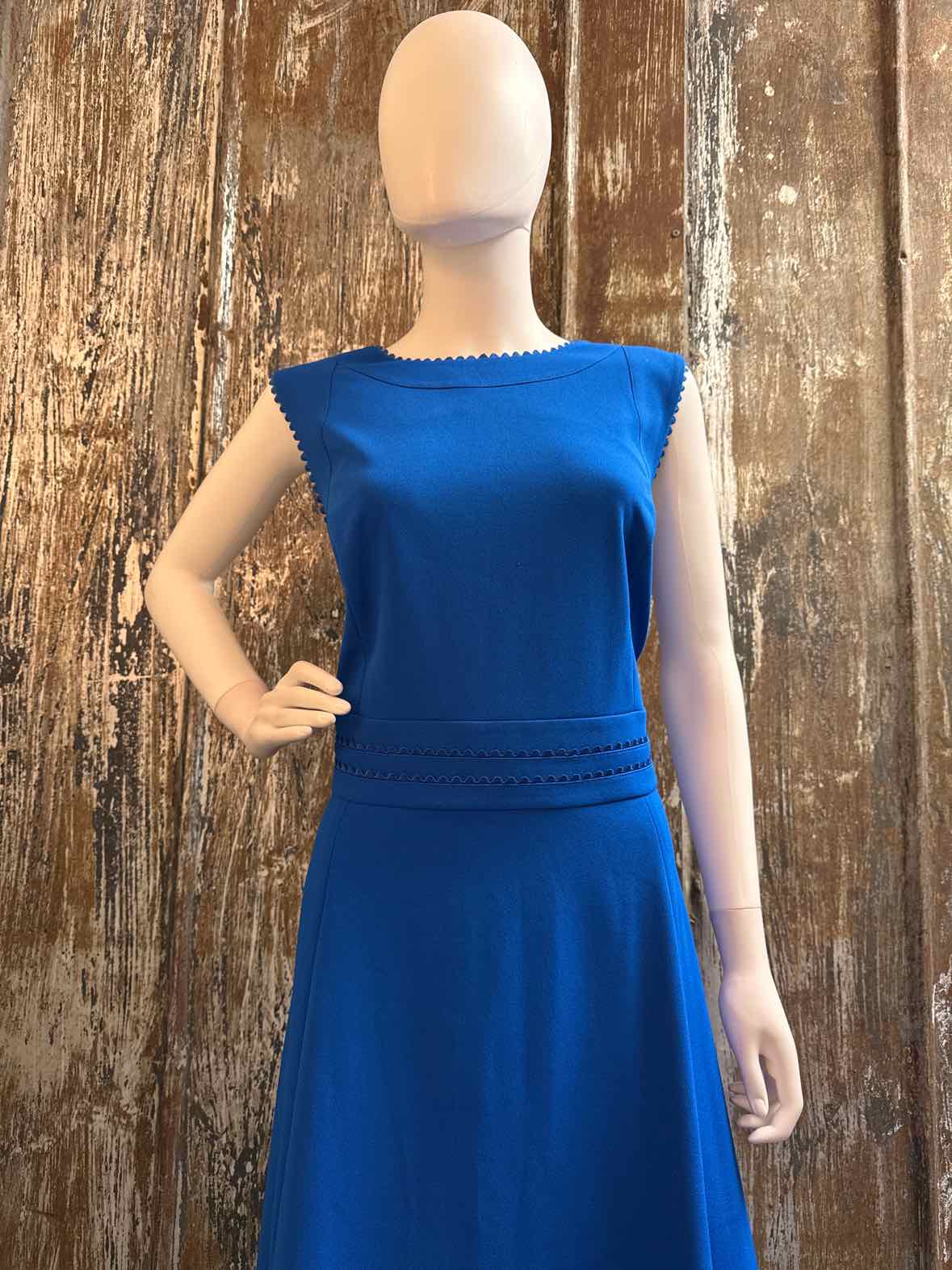 Calvin Klein Size 18 (1X) Blue Dress