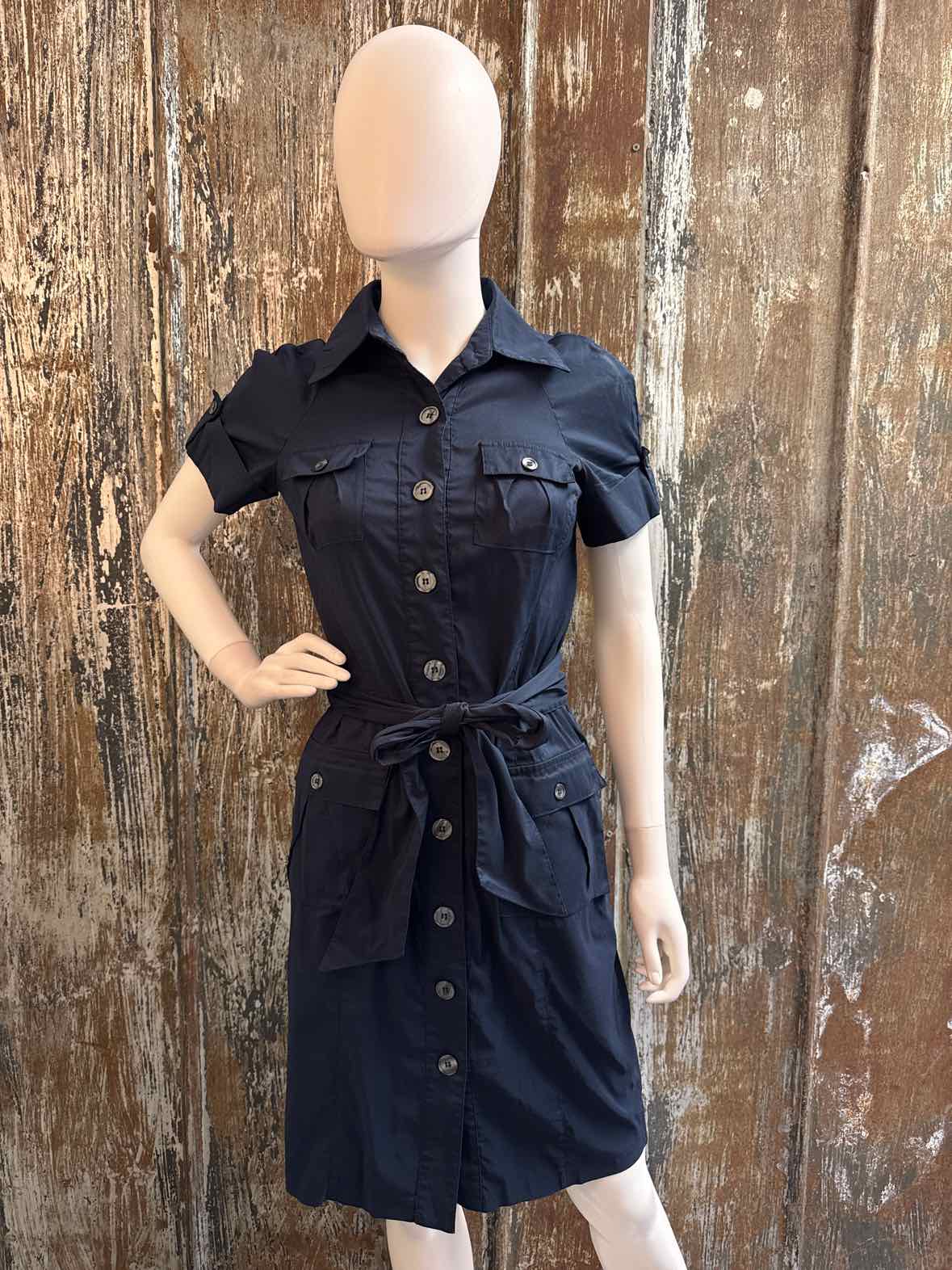 Diane Von Furstenberg Size 8 (Medium) Navy Dress