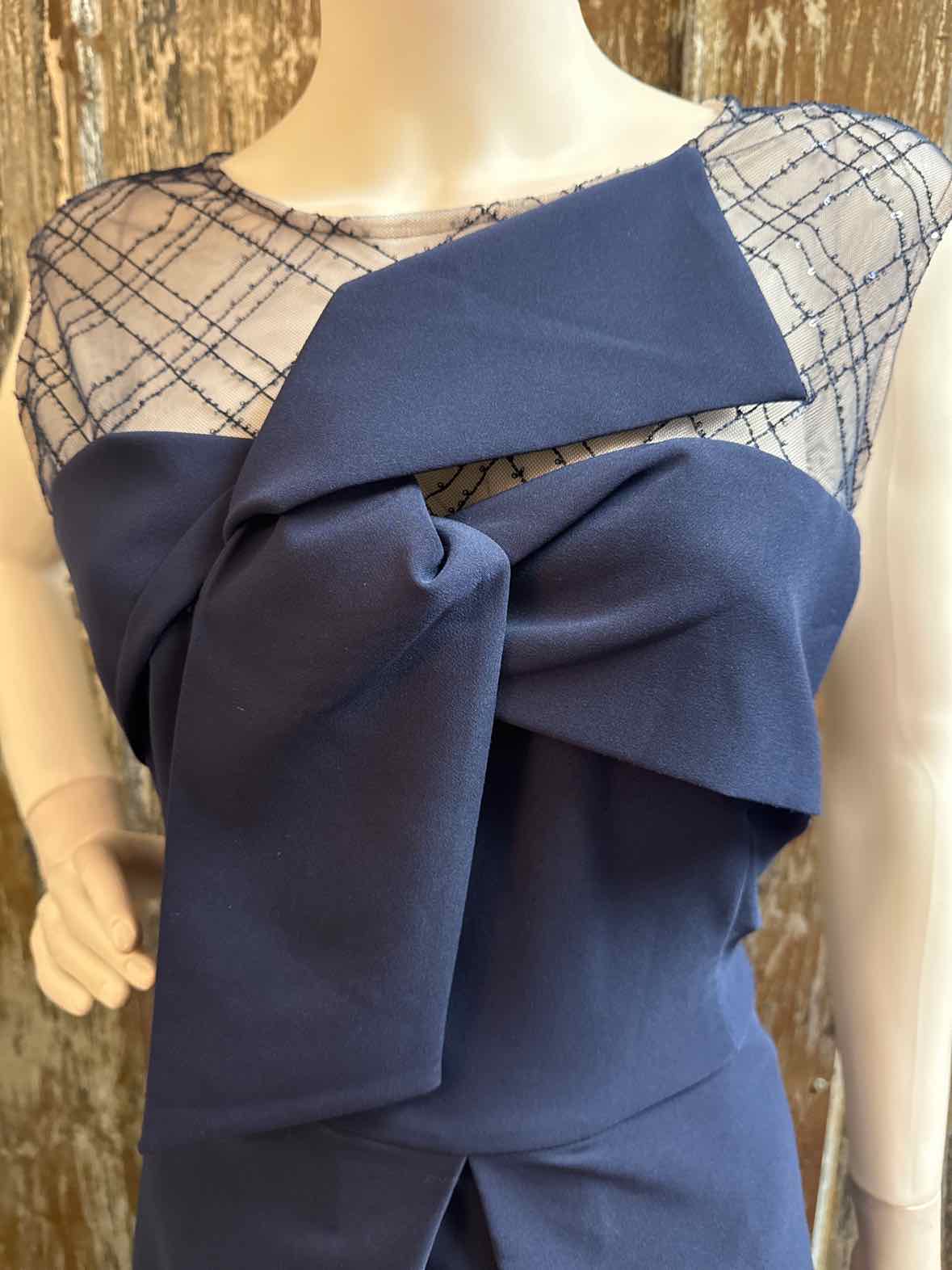 JS Collections Size 16 (Extra Large) Navy Dress