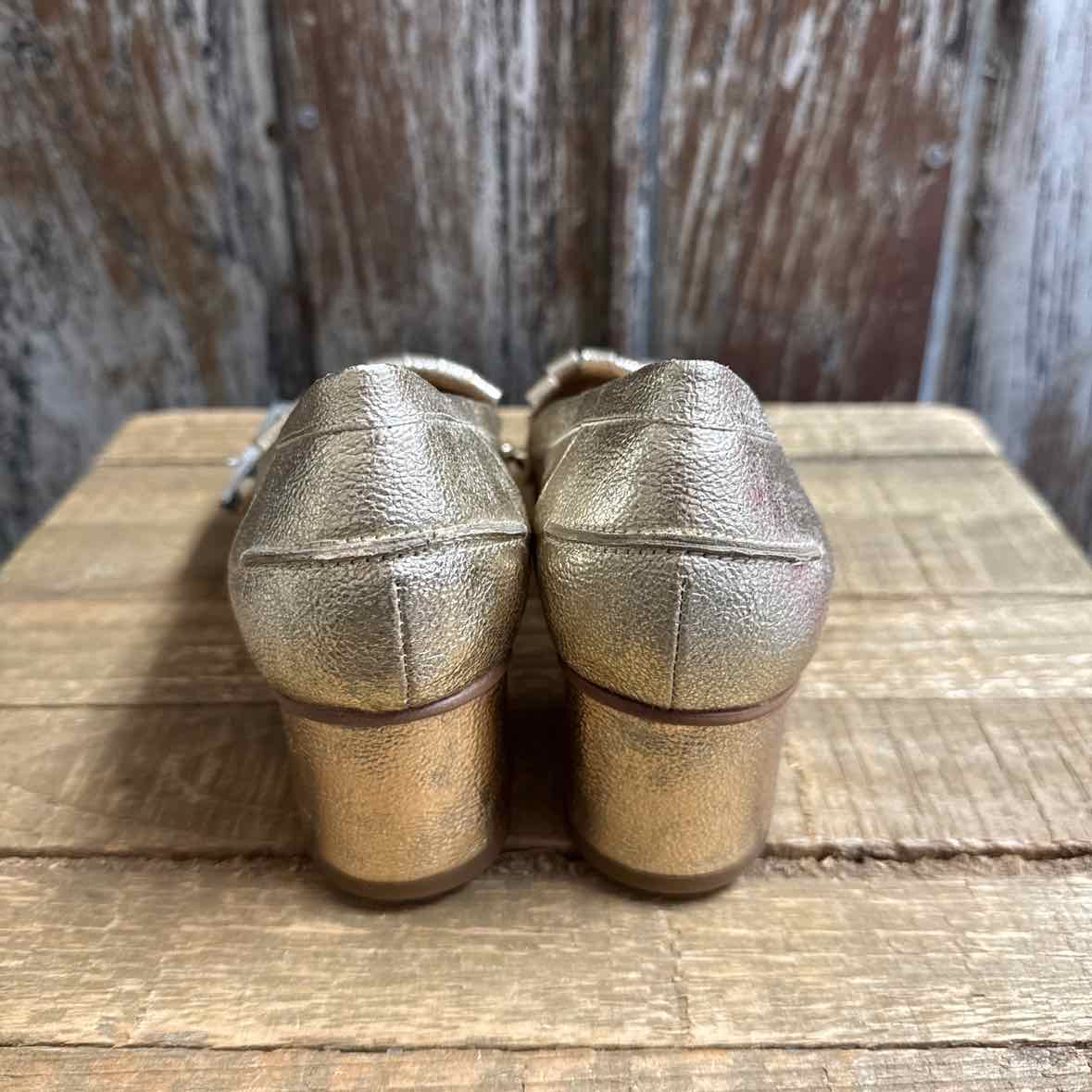 Franco Sarto 7.5 Gold Shoes