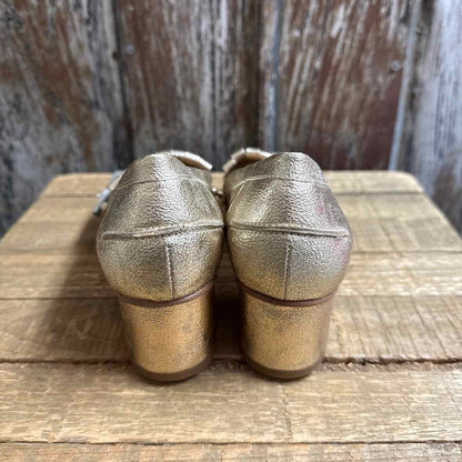 Franco Sarto 7.5 Gold Shoes
