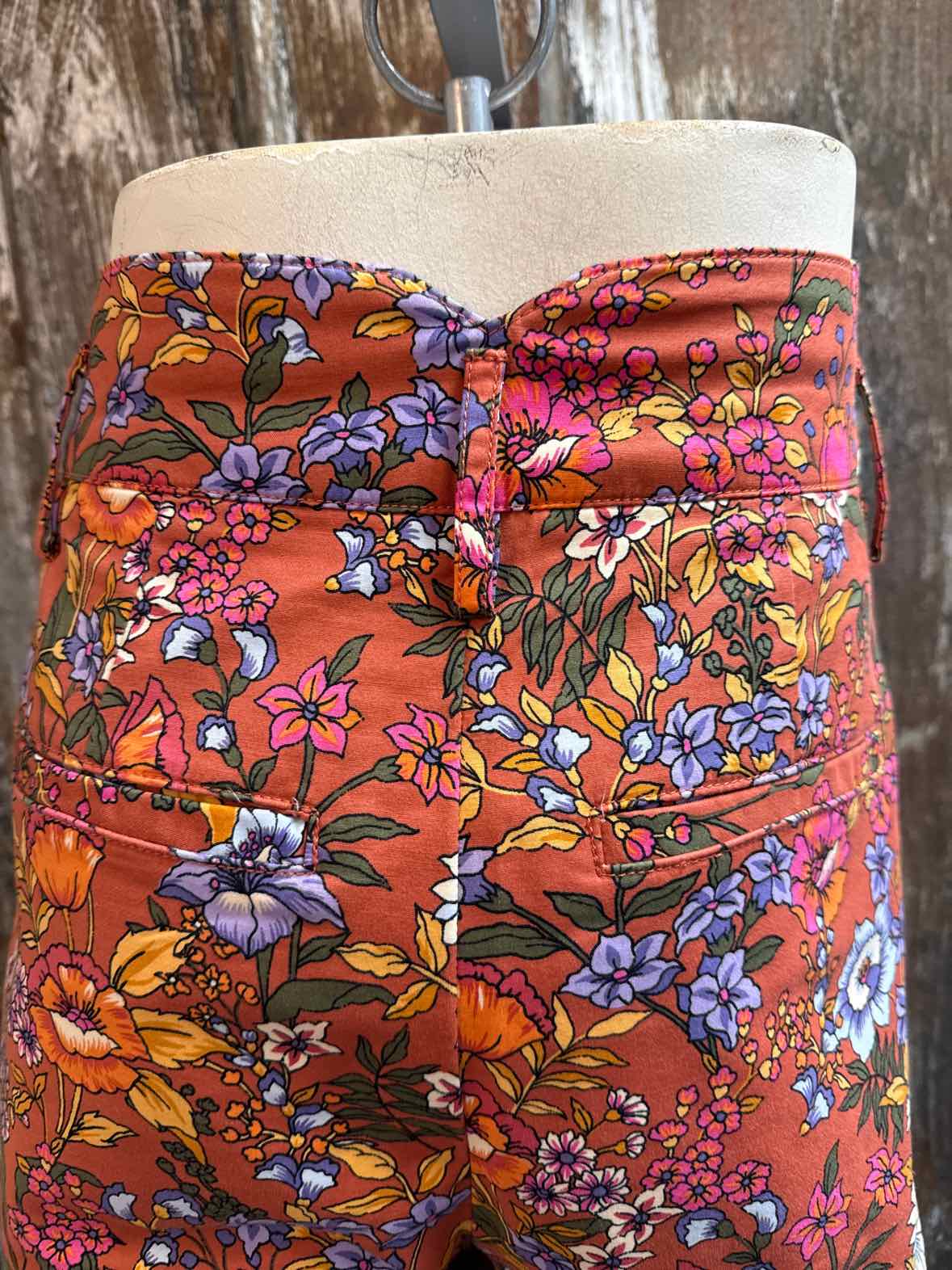Maeve by Anthropologie Size 6 Brown floral print Pants