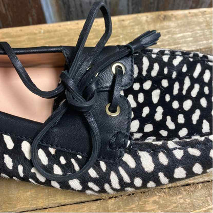 J Crew 9 Black Print Shoes