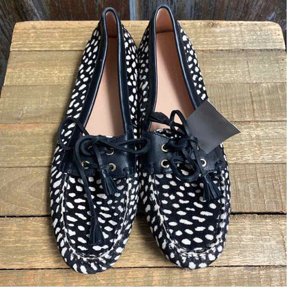 J Crew 9 Black Print Shoes