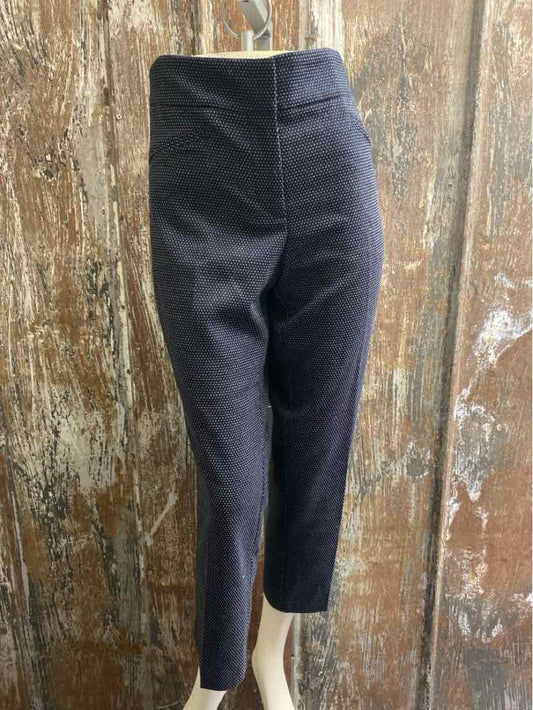 Ann Taylor Size 6 Petite Navy Print Pants