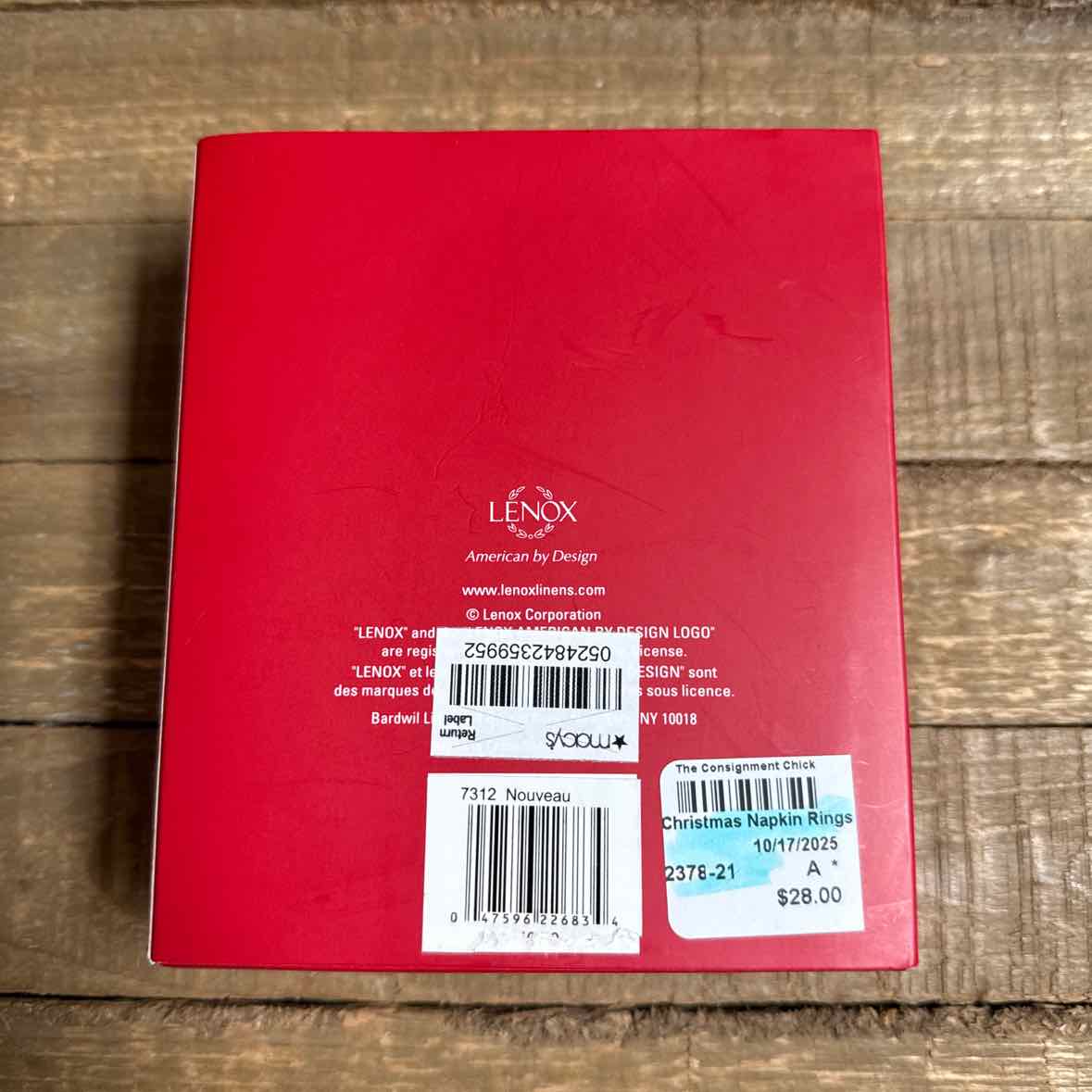 LENOX Christmas Napkin Rings