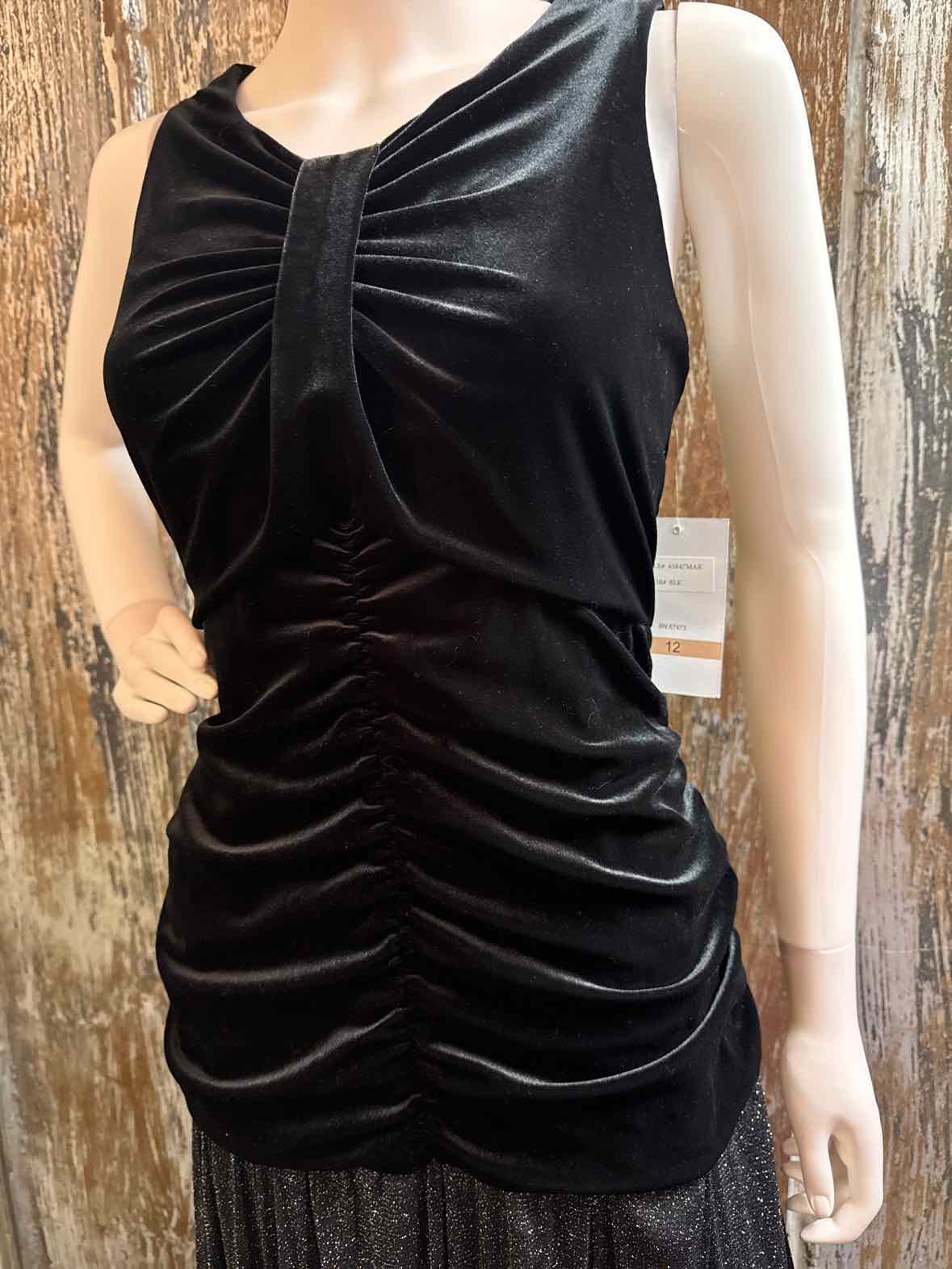 maison tara Size 12 (Large) Black Dress