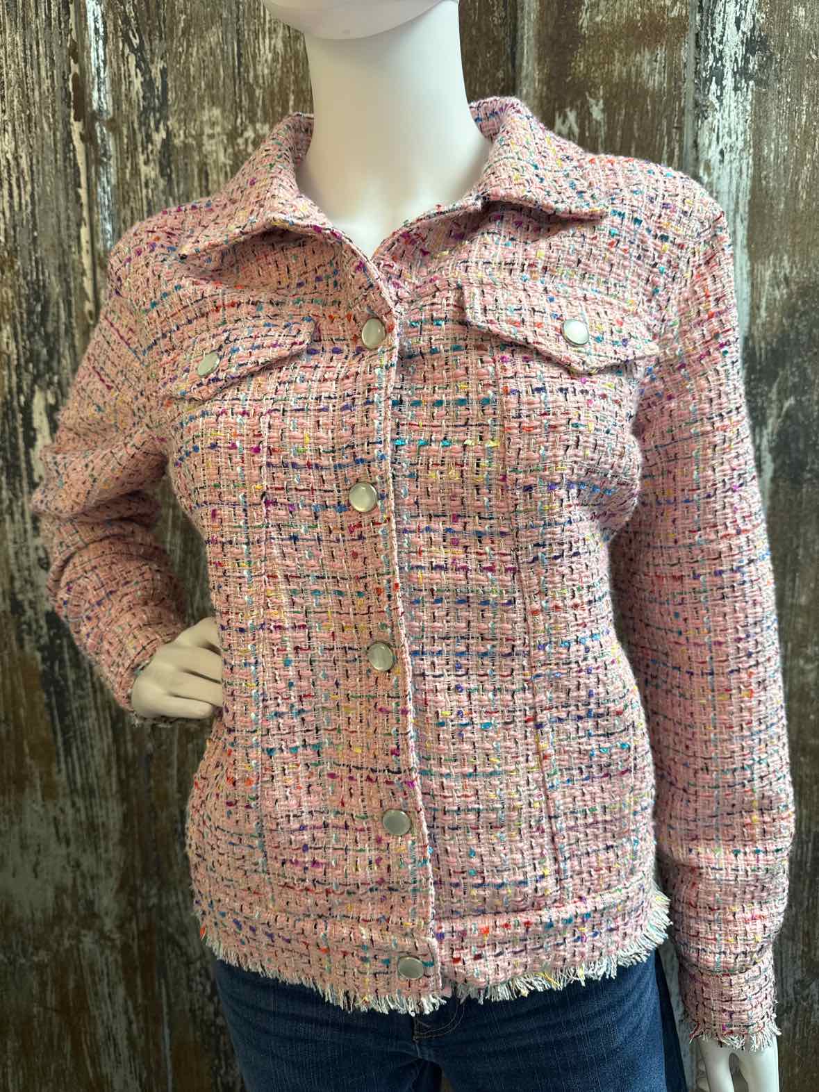 Belle by Kim Gravel Size Medium Pink Jacket