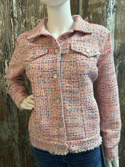 Belle by Kim Gravel Size Medium Pink Jacket