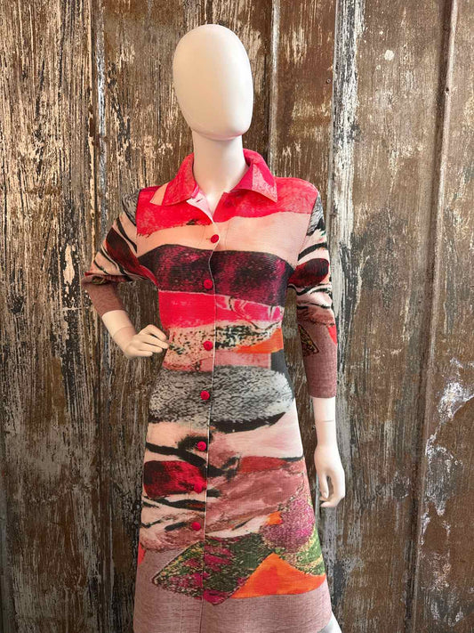 Vanite Couture Size One Size Fits Most pink print Dress