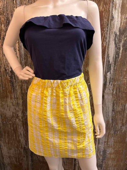 Lilly Pulitzer Size Extra Large Yellow/Navy Dress
