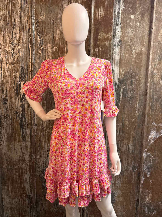 CeCe Size small pink floral Dress