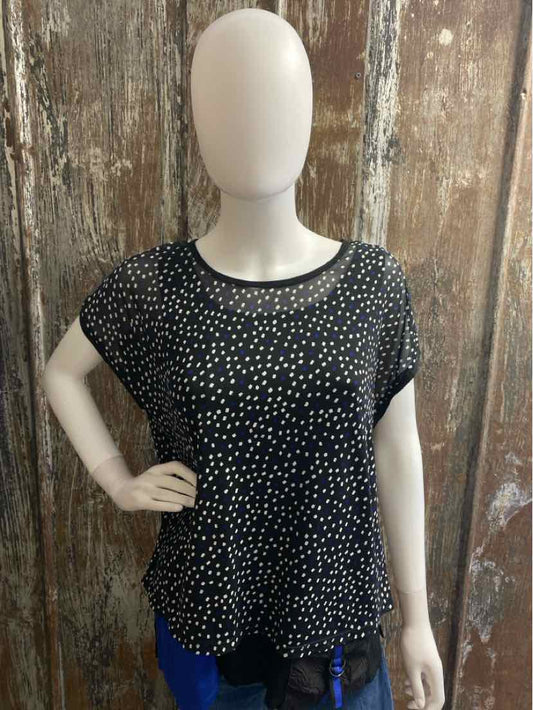 Picadilly Size Medium Black & Blue tops