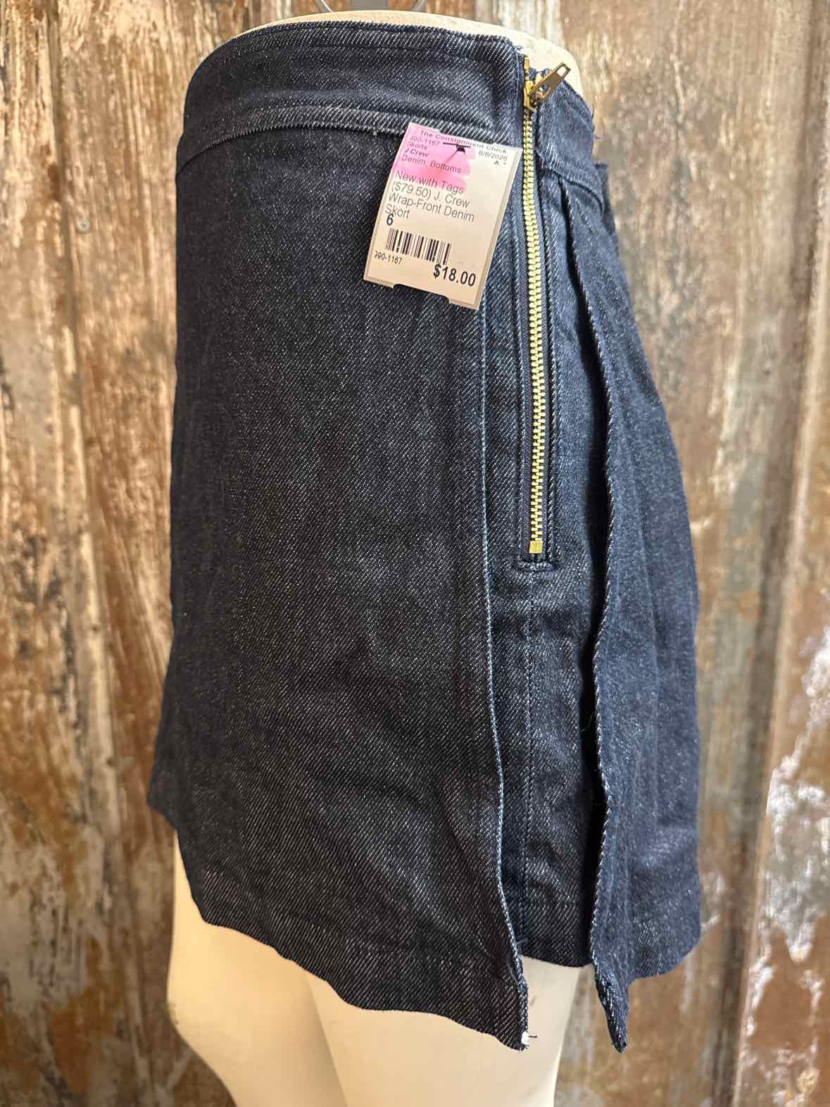 J Crew Size 6 Denim Skorts