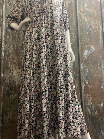 Natural Life Size Large green/pink floral Dress