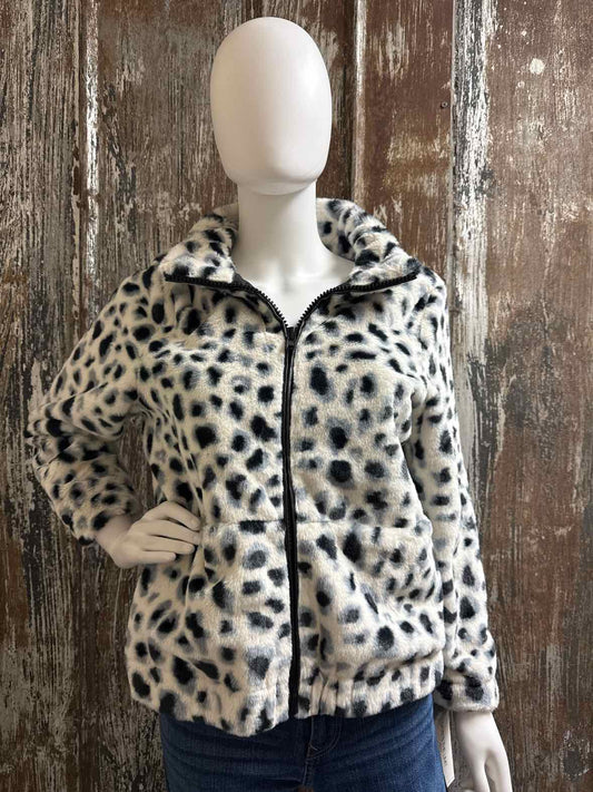 Skyes the limit Size Medium Petite Black & White Print Jacket