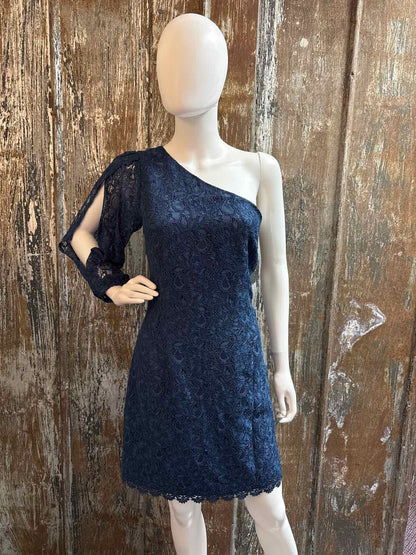 Laundry by Shelli Segal Size 8 (Medium) Navy Dress
