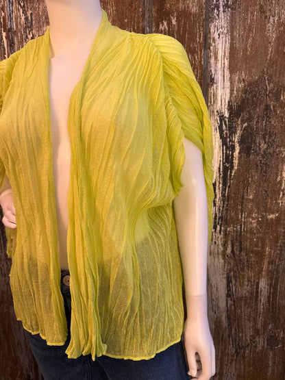 Chico's Size Large Lime Green Cardigan