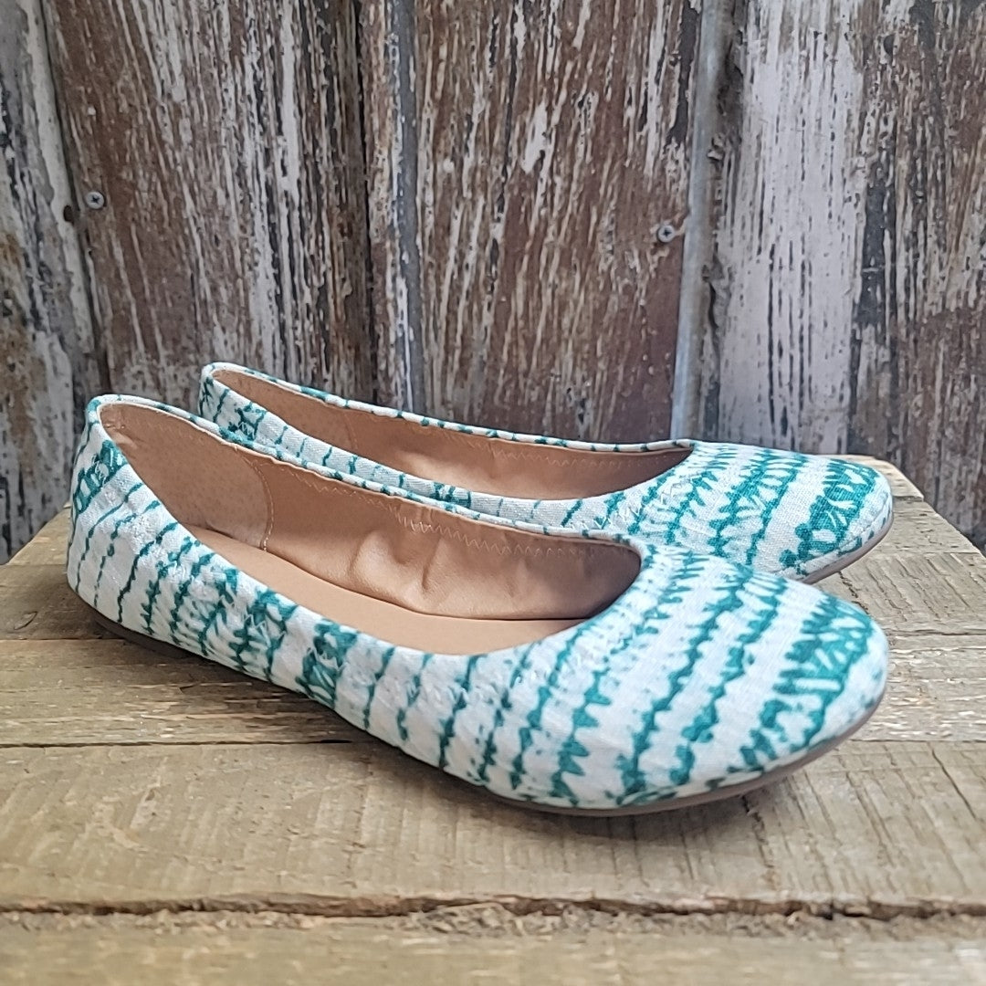 Lucky Brand 8.5 Green Tie Dyed Shoes