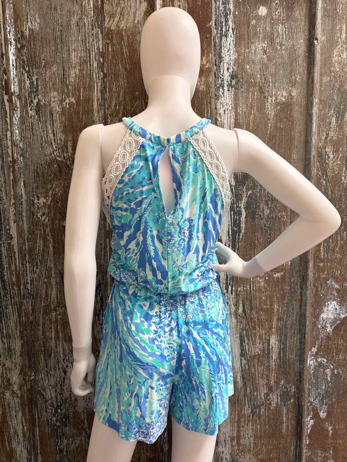 Lily Pulitzer Size extra small Blue Print Romper
