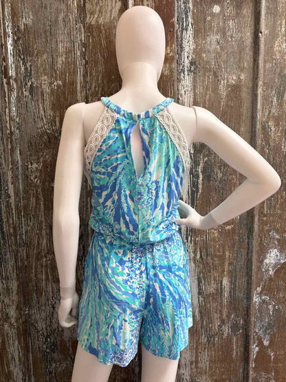 Lily Pulitzer Size extra small Blue Print Romper