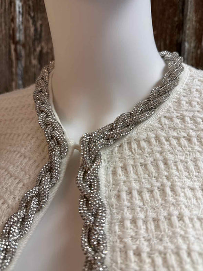 Alice and Olivia Size small White Cardigan