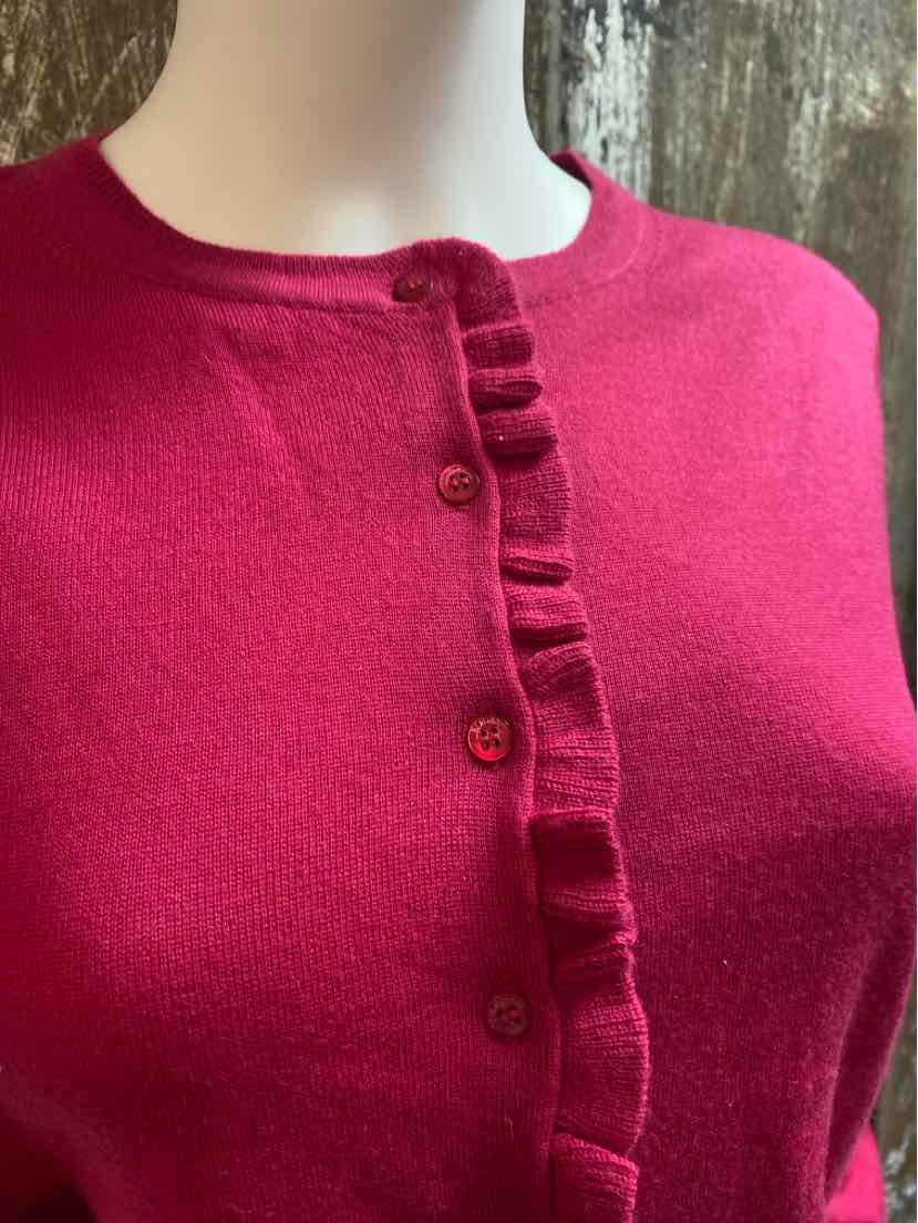 L. K. Bennett Size Extra Large Pink Cardigan