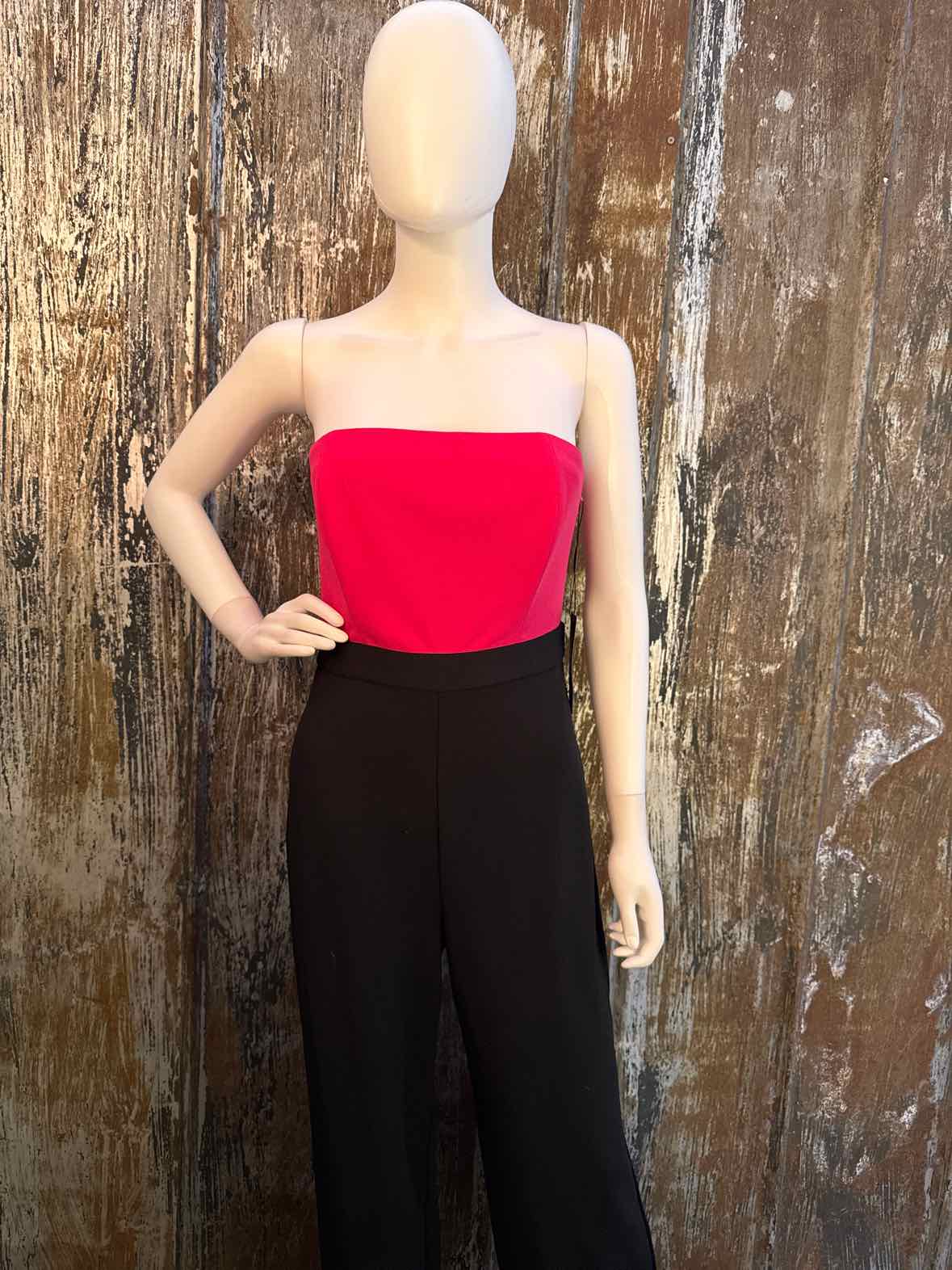 White House Black Market Size 4 (Small) Pink & Black Jumpsuit