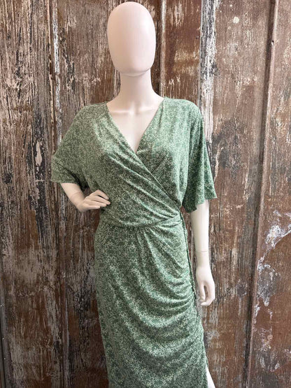 lane bryant Size 22/24 (3X) Green Print Dress
