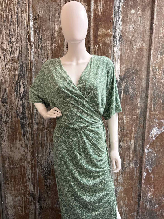 lane bryant Size 22/24 (3X) Green Print Dress