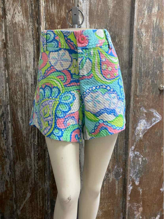 Lilly Pulitzer Size 10 Multi Color Print Shorts