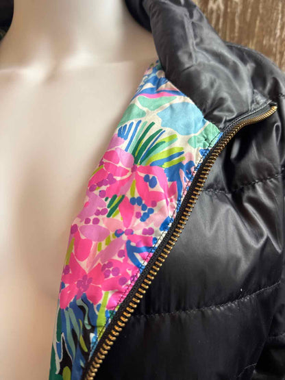 Lilly Pulitzer Size 16 (Extra Large) Black Coat