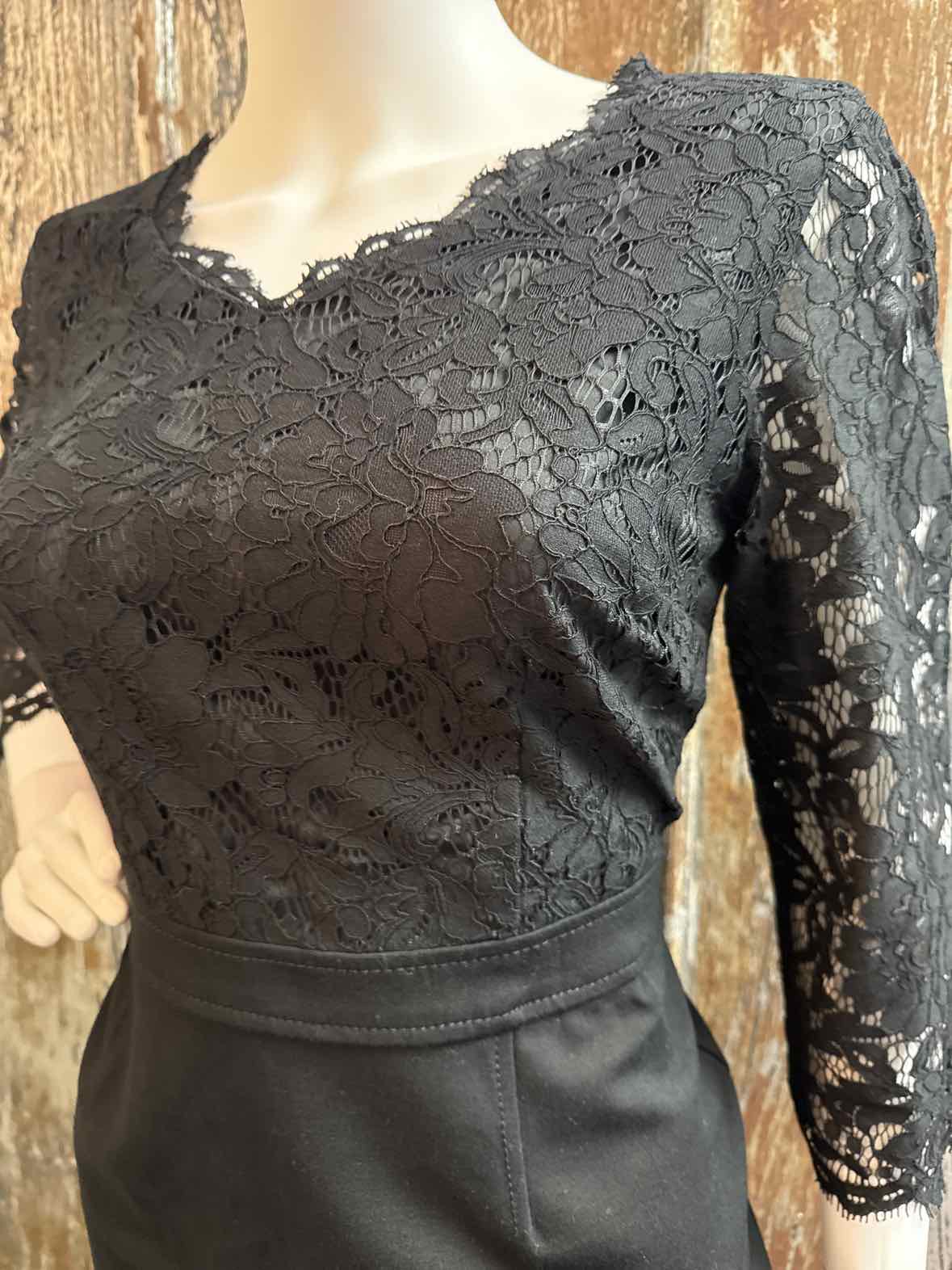 Talbots Size 8 Petite (Medium) Black Dress