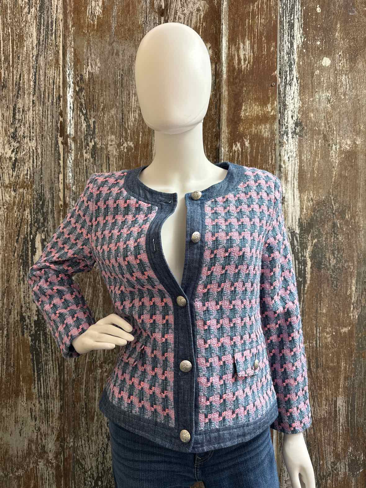 Talbots Size 6 (Small) blue/pink Jacket