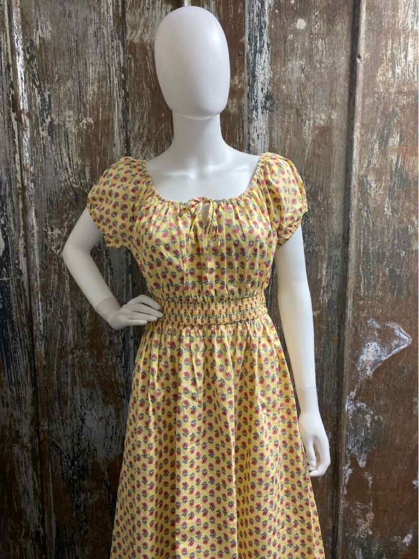 J. Crew Size extra small Yellow Floral Dress