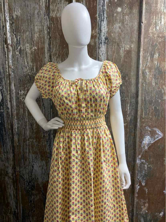 J. Crew Size extra small Yellow Floral Dress